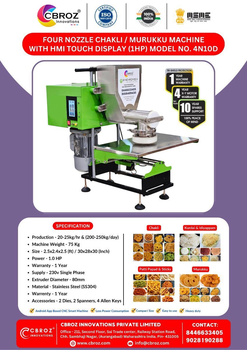 FOUR NOZZLE CHAKLI / MURUKKU MACHINE